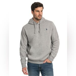 Heather Gray U.S. Polo Assn. Men's Popover Hoodie